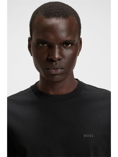 T-shirt in jersey di cotone con logo BOSS | THOMPSON 01/001-50468347
